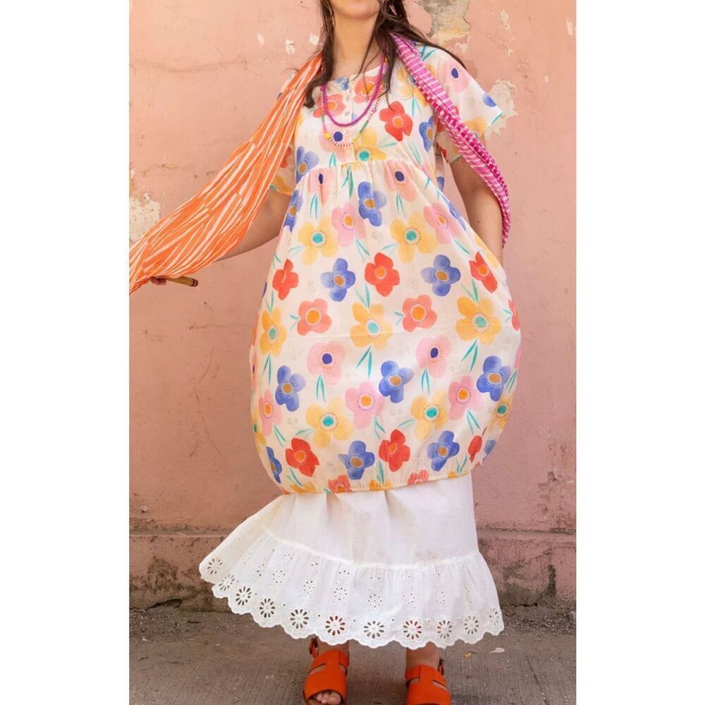 Gudrun Sjoden NWT “Aquarelle” woven dress size XL
